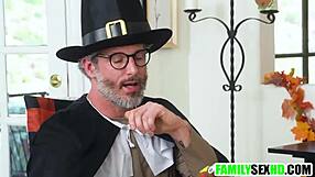 Stepfamily Thanksgiving Turns Into Wild Taboo Group Fuck With Daddies And Teens!