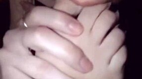 WATCH HER WORSHIP BLACK NAIL POLISH FEET LIKE A POLISH LESBIAN SLUT!