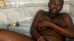 bathroom sex with my huge dildo squirting everywhere