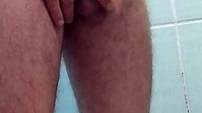 charrterr i'm stroking my huge cock so hard in the bath cumming everywhere