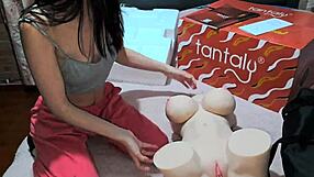 laura shares her sexy fuck doll for a wild bent over threesome pounding