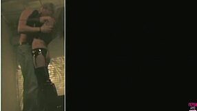 check out this blond bombshell with big tits getting bent over and pounded hard by a beefy stud in latex heels