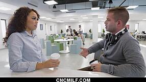 Hey employees, wanna bend over fat milf boss for doggystyle in freeuse office?