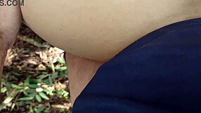 Hot Blonde Fucks Stranger in Park Until He Cums on Her Ass