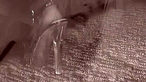 busty milf mommy in fishnets heels stockings bent over bed deepthroats then doggystyle anal gapes asshole fingered