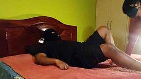 heart pounding as cheating wife's creamy swollen pussy gets roughly pounded by barber's thick cock.