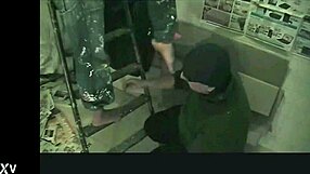 after work painters' sweaty feet get sniffed hard