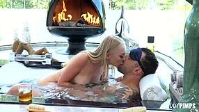 BLINDFOLDED BRAYLIN BAILEY SEDUCES STEPDAD IN HOT TUB FUCK!