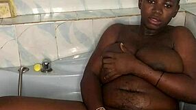 bathroom sex with my huge dildo squirting everywhere