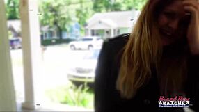 Big Titted Horny Brunette Rachel Swallows Cum After Rough Bang!