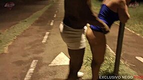 casada forgets husband filming as stranger's huge cock pounds her outdoors