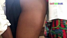 Ebony BBW Creampied By BBC After Romantic Moments As Husband Watches