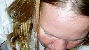 exploding deep in wife's fat juicy pussy with huge creampie