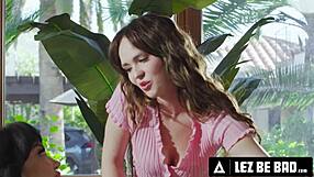 bound milf puck drilled strap-on deep then raw fisted by dom lilly bell