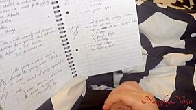 step-mom accidentally falls on my dick while cleaning around me