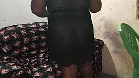 whoa, check this see-through nightie on that bbw housewife with no panties flashing fat curves