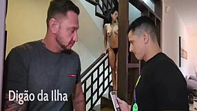 photoshoot heats up as horny model squirts from muscular pounding