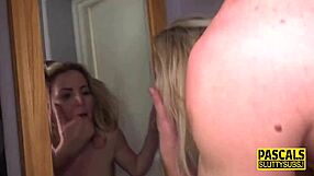 Busty Blonde Submissive Pussy Pounded By BDSM Toys Group