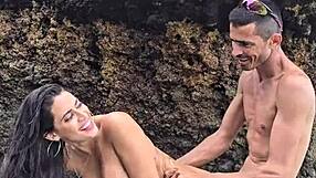 fucked hot married latina's big ass deep on beach