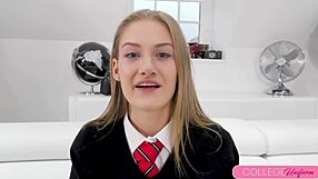 Tiffany Tatum's Tight Schoolgirl Pussy Pounded Hard in Audition