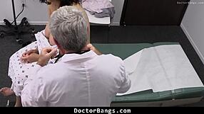 shy teen patient bends for doctor's big cock inspection