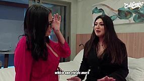 hot brazilian lesbians finger snatches to orgasm in lingerie