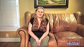 Wow! Curvy Redhead Coed Rose Fingers Herself Then Sucks For Fuck!