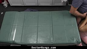 shy teen patient bends for doctor's big cock inspection