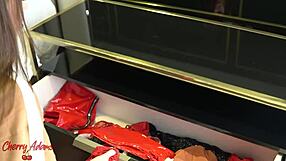 Lesbian boss: strap-on pounds naughty maid Cherry!