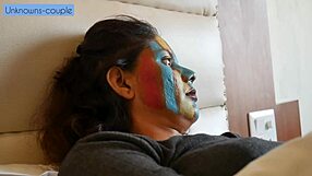 lonely rachna starts liking room service guy ravi's company and they fuck