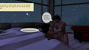 wearing the horns cuckold cheats with pregnant wife in comic tale