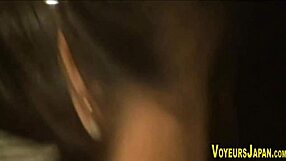 Asian babe fingers her sudsy shaved pussy outdoors in public shower