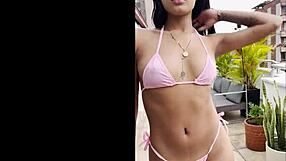 Mia Caliente's First Porn: Tall Latina Teen Creampied by Monster Cock