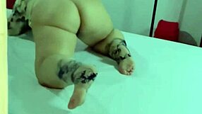 curvy latina milf teases in tight thong at home