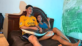 i sneak into best friend's house and fuck his latina stepsister doggystyle creampie