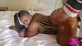 super sized bbw butter crunch chokes on young bbc before dripping wet pussy pounding