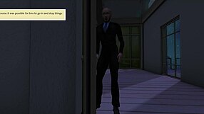 wearing the horns cuckold cheats with pregnant wife in comic tale