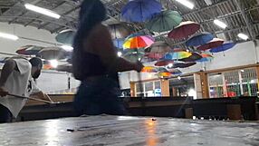 she bombed at pool but masterfully took cock deep in her wet pussy outdoors