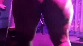 African Kenyan big ass and tits black stripper teases naked on live cam