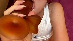 Hot Teen Girl Teases Her Secrets in Playful Show