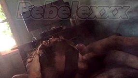 blindfolded i suck this pretty latina's cock deep with sloppy ball licking action