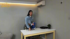 Milf Psychologist Salome Gil Milks Patient While Cheating On Girlfriend In Office