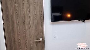 horny wife sneaks quickie with roommate while husband is away part 1 savannah watson