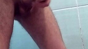 charrterr i'm stroking my huge cock so hard in the bath cumming everywhere