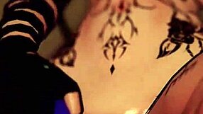 Trans Girl Rides Dildo in VR Till Cum