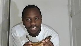 Relaxing with Banana Stretches for Thanksgiving Vibes