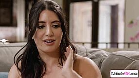 imagine big tits lesbian babe facesitting busty arab milf delivery girl