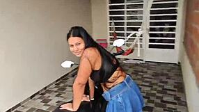 After the party cutie skips uber for my house but will she handle my cock?