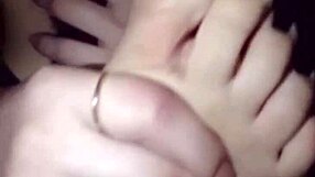 WATCH HER WORSHIP BLACK NAIL POLISH FEET LIKE A POLISH LESBIAN SLUT!