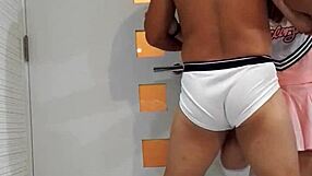 woman kicks balls hard ballbusting session 36